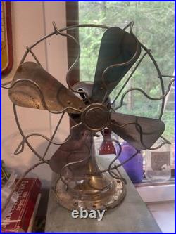 VINTAGE Fitzgerald MFG Co. The Star Electric Fan style1200 Working Condition