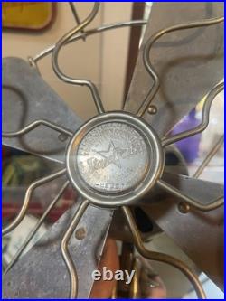 VINTAGE Fitzgerald MFG Co. The Star Electric Fan style1200 Working Condition