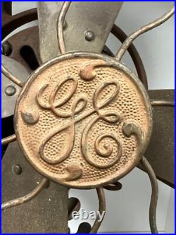 VINTAGE GE GENERAL 12 ELECTRIC FAN with BLADE CAGE UNTESTED