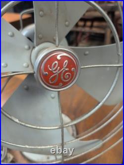 VINTAGE GE Vortalex General Electric FAN MODEL F12V163 3 Speed Oscillating No 42 VINTAGE GE Vortalex General Electric FAN MODEL F12V163 3 Speed Oscillating No 42