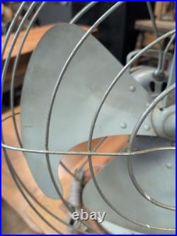 VINTAGE GE Vortalex General Electric FAN MODEL F12V163 3 Speed Oscillating No 42 VINTAGE GE Vortalex General Electric FAN MODEL F12V163 3 Speed Oscillating No 42