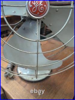 VINTAGE GE Vortalex General Electric FAN MODEL F12V163 3 Speed Oscillating No 42 VINTAGE GE Vortalex General Electric FAN MODEL F12V163 3 Speed Oscillating No 42