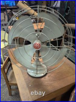 VINTAGE GE Vortalex General Electric FAN MODEL F12V163 3 Speed Oscillating No 42 VINTAGE GE Vortalex General Electric FAN MODEL F12V163 3 Speed Oscillating No 42