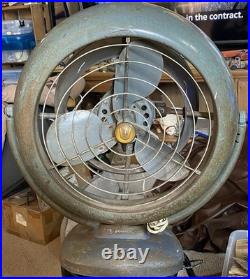 VINTAGE VORNADO ANTIQUE METAL BLADE TABLE TOP FAN Heavy Duty ESTATE Works