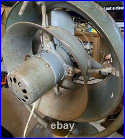 VINTAGE VORNADO ANTIQUE METAL BLADE TABLE TOP FAN Heavy Duty ESTATE Works