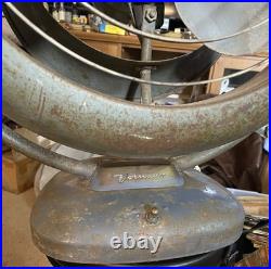 VINTAGE VORNADO ANTIQUE METAL BLADE TABLE TOP FAN Heavy Duty ESTATE Works