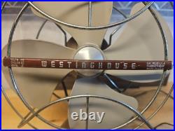 VINTAGE WESTINGHOUSE ART DECO 4 BLADE CAT. #10 LA 4 ELECTRIC FAN 1950's! WORKING VINTAGE WESTINGHOUSE ART DECO 4 BLADE CAT. #10 LA 4 ELECTRIC FAN 1950's! WORKING