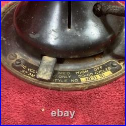 VTG 1929 10 Cold Wave Sears Oscillating Brass Fan Style 1031 SI
