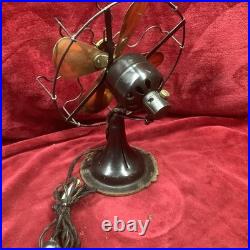 VTG 1929 10 Cold Wave Sears Oscillating Brass Fan Style 1031 SI