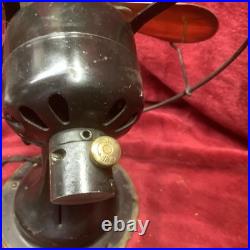 VTG 1929 10 Cold Wave Sears Oscillating Brass Fan Style 1031 SI