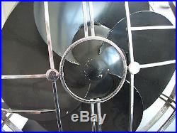 Vtg 1930's Emerson Silver Swan Fan. Original Working