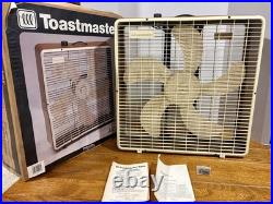 VTG 20 TOASTMASTER 3-Speed Metal BOX FAN model 4435 With Box. Brand New