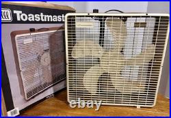 VTG 20 TOASTMASTER 3-Speed Metal BOX FAN model 4435 With Box. Brand New