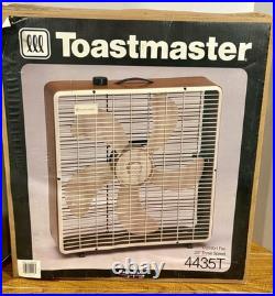 VTG 20 TOASTMASTER 3-Speed Metal BOX FAN model 4435 With Box. Brand New