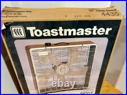 VTG 20 TOASTMASTER 3-Speed Metal BOX FAN model 4435 With Box. Brand New