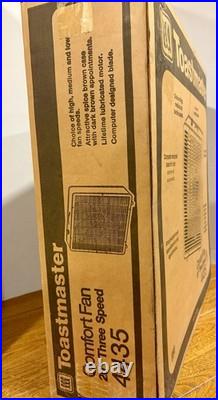 VTG 20 TOASTMASTER 3-Speed Metal BOX FAN model 4435 With Box. Brand New