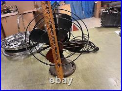 VTG Antique 1930s Made In USA General Electric GE Oscillating Desk Fan Works