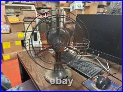 VTG Antique 1930s Made In USA General Electric GE Oscillating Desk Fan Works