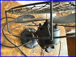 VTG Emerson Type 2250B 10 Oscillating Metal Fan 1930s Works