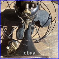 VTG Emerson Type 2250B 10 Oscillating Metal Fan 1930s Works