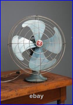 VTG General Electric GE Vortalex Fan Industrial 16 blades art deco oscillating