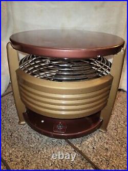 VTG MCM Fasco SPACE AGE Round Electric FAN Room Circulator HASSOCK Footstool