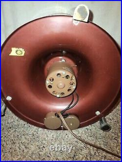 VTG MCM Fasco SPACE AGE Round Electric FAN Room Circulator HASSOCK Footstool