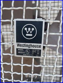 VTG Westinghouse AM20-6 Adjustable Industrial 2-Speed Floor Stand Fan