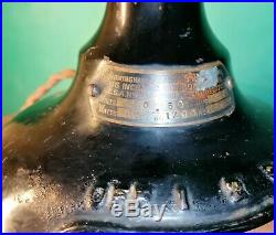 Verity Orbit 16 Antique Electric Fan Brass Blades 20s