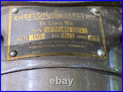 Very Nice MCM Vintage Emerson 77648-SJ Oscillating Electric Pedestal Fan