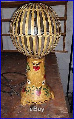 Very rare bank teller Savory Airator 4 paddle caged ELECTRIC FAN ANTIQUE 3 speed