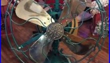 Vinfage/Antique GE 12 Brass Blade Fan