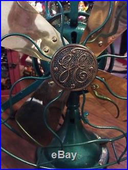 Vinfage/Antique GE 12 Brass Blade Fan