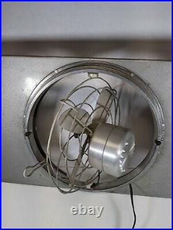 Vintage 10 Art Deco Electric Window Fan 13.5 x 24 Reverse Swivel Expandable