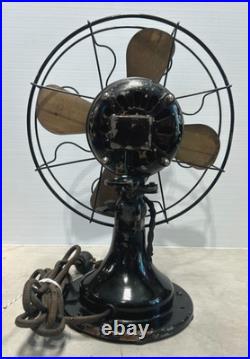 Vintage 10 Peerless Electric Company Fan with Brass Blades RARE FIND