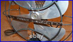 Vintage 10 Westinghouse Electric Bullet Desk Fan No. 10 LA, Blue, Oscillating