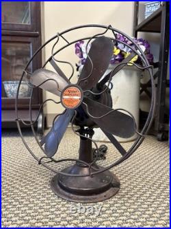 Vintage 12 Cincinnati Victor Airplane Desk Table Fan 4 Blade Electric Ohio