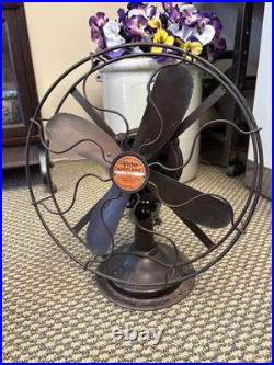Vintage 12 Cincinnati Victor Airplane Desk Table Fan 4 Blade Electric Ohio