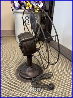 Vintage 12 Cincinnati Victor Airplane Desk Table Fan 4 Blade Electric Ohio
