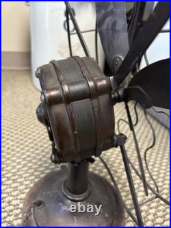 Vintage 12 Cincinnati Victor Airplane Desk Table Fan 4 Blade Electric Ohio