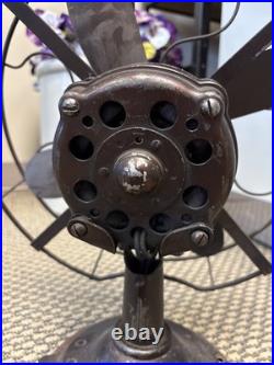Vintage 12 Cincinnati Victor Airplane Desk Table Fan 4 Blade Electric Ohio