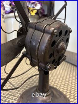 Vintage 12 Cincinnati Victor Airplane Desk Table Fan 4 Blade Electric Ohio