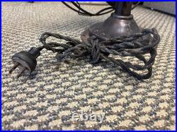 Vintage 12 Cincinnati Victor Airplane Desk Table Fan 4 Blade Electric Ohio