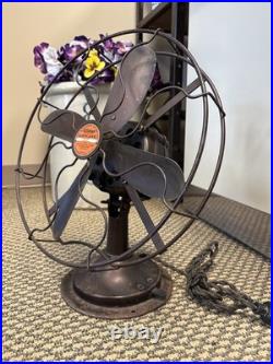 Vintage 12 Cincinnati Victor Airplane Desk Table Fan 4 Blade Electric Ohio