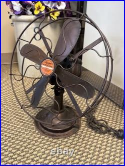 Vintage 12 Cincinnati Victor Airplane Desk Table Fan 4 Blade Electric Ohio