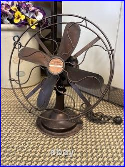 Vintage 12 Cincinnati Victor Airplane Desk Table Fan 4 Blade Electric Ohio