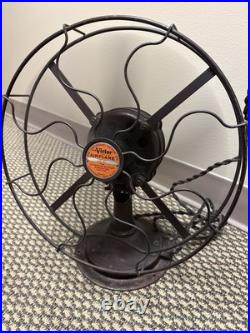 Vintage 12 Cincinnati Victor Airplane Desk Table Fan 4 Blade Electric Ohio