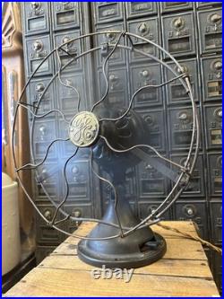 Vintage 12 GE General Electric Desk Table Fan 4 Blade 34017 AVV Patent 1906