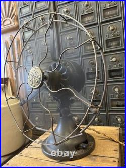 Vintage 12 GE General Electric Desk Table Fan 4 Blade 34017 AVV Patent 1906
