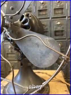 Vintage 12 GE General Electric Desk Table Fan 4 Blade 34017 AVV Patent 1906